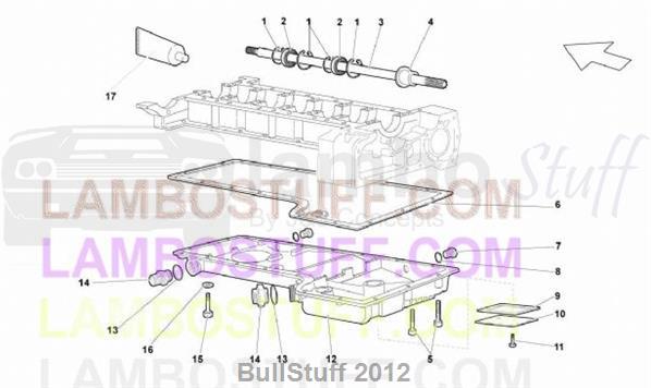 2010 Lamborghini MURCIELAGO REVENTON ROADSTER JAPAN OIL SUMP (103.07.00)